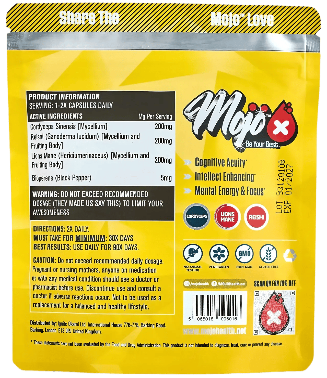 MOJO™ LIONS MIND (Post-Checkout)